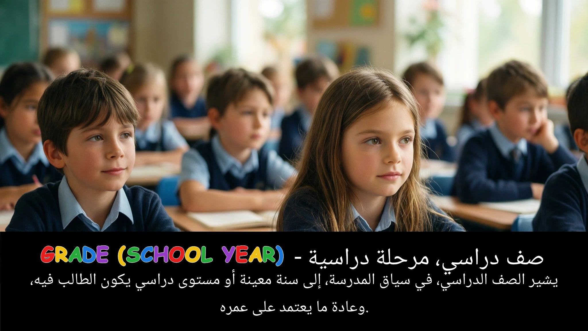 Arabic Illustration for grade (school year)